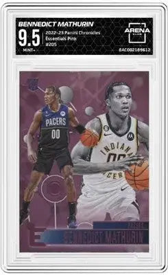 Graded NBA trading card featuring Bennedict Mathurin from Panini Chronicles Basketball