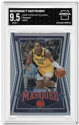 Graded Panini Chronicles Bennedict Mathurin Marquee Arena Club basketball trading card