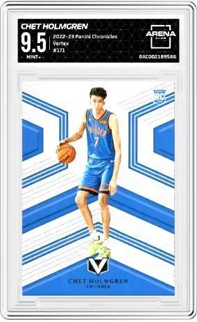 2022-23 Panini Chronicles Chet Holmgren #171 Vertex Basketball Arena Club 9.5 - Basketball Card Single
