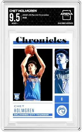 2022-23 Panini Chronicles Chet Holmgren #49 Basketball Arena Club 9.5 - Basketball Card Single