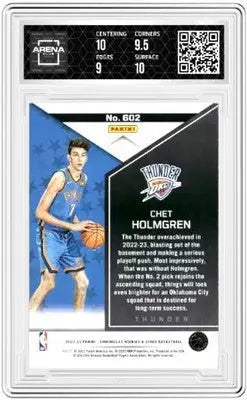 Graded Chet Holmgren Panini Chronicles Origins & Certified basketball card in 2022-23 Panini Chronicles
