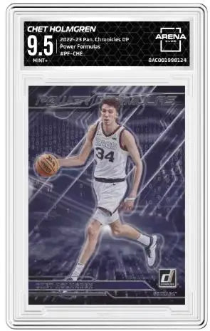 2022-23 Panini Chronicles DP Chet Holmgren #PF-CHE Power Formulas AC 9.5 - Basketball Card Single