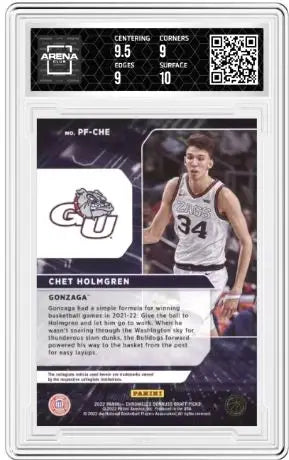 2022-23 Panini Chronicles DP Chet Holmgren #PF-CHE Power Formulas AC 9.5 - Basketball Card Single