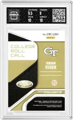 2022-23 Panini Chronicles DP Jordan Usher #MA-JHD College Roll Call Auto AC 9.5 - Basketball Card Single