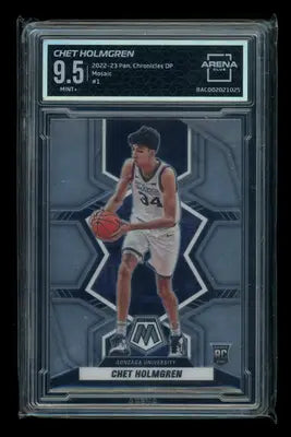 2022-23 Panini Chronicles DP Mosaic Chet Holmgren #162 RC Arena Club 9.5 - Basketball Card Single