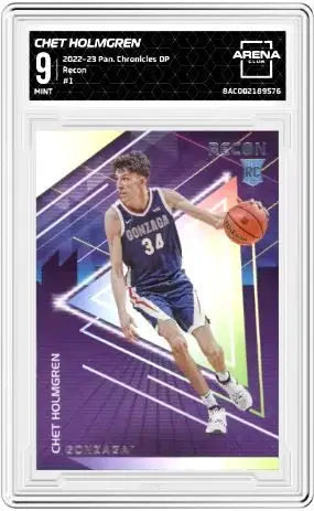 2022-23 Panini Chronicles Draft Picks Chet Holmgren #1 Recon Arena Club 9 - Basketball Card Single