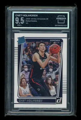 2022-23 Panini Chronicles Draft Picks Rated Rookie Chet Holmgren #1 AC 9.5