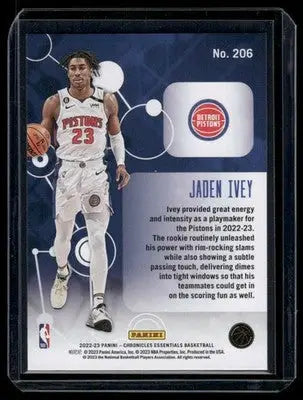 2022-23 Panini Chronicles Essentials Jaden Ivey #206 Basketball - Basketball Card Single