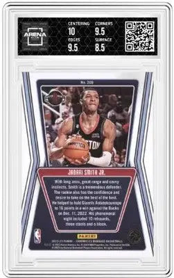 Graded Panini Chronicles Jabari Smith Jr. NBA rookie card from 2022-23 Panini Chronicles
