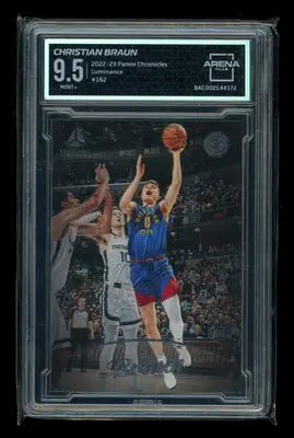2022-23 Panini Chronicles Luminance Chet Holmgren Christian Braun #No. 1 AC 9.5 - Basketball Card Single