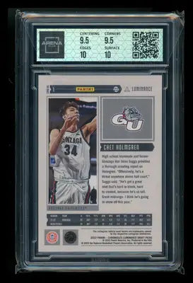 2022-23 Panini Chronicles Luminance Pink Chet Holmgren #203 RC Arena Club 10 - Basketball Card Single