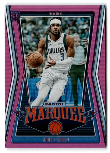 Basketball trading card featuring Jaden Hardy from Panini Chronicles Pink series