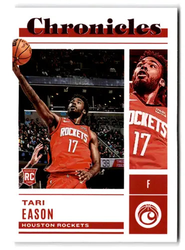 Tari Eason basketball card from Panini Chronicles Pink series, 2022-23 Rockets collectible