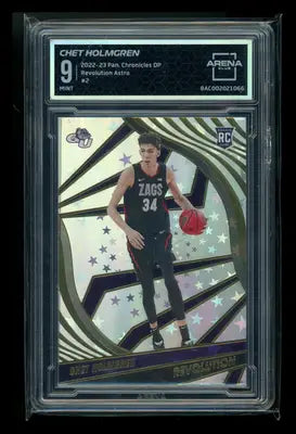 2022-23 Panini Chronicles Revolution Astro Chet Holmgren #2 RC Arena Club 9 - Basketball Card Single