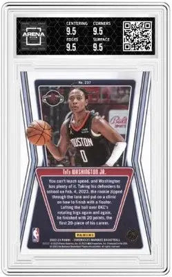 Graded Panini Chronicles Tyty Washington Jr. basketball trading card 9.5