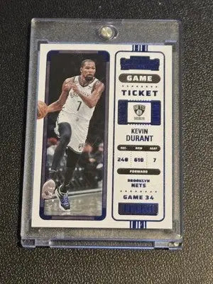 2022-23 Panini Contenders #4 Kevin Durant Game Ticket Blue #/49 - Basketball Card Single