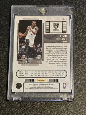 2022-23 Panini Contenders #4 Kevin Durant Game Ticket Blue #/49 - Basketball Card Single
