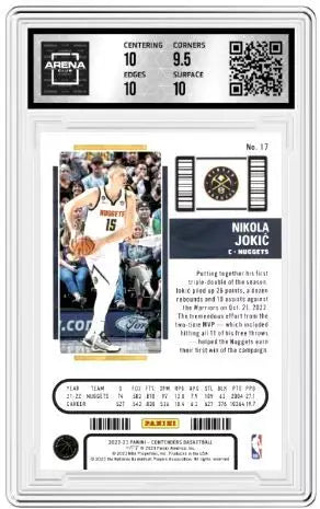 2022-23 Panini Contenders Nikola Jokić #17 Season Ticket Mojo Arena Club 10 - Basketball Card Single