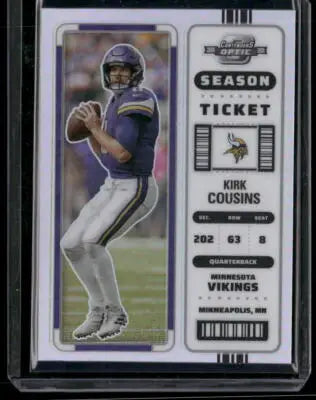2022-23 Panini Contenders Optic Kirk Cousins #31 Season Ticket Football - Football Card Single