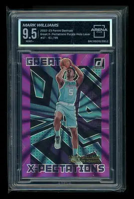 2022-23 Panini Donruss Great Purple Holo Laser Mark Williams #17 61/99 AC 9.5 - Basketball Card Single