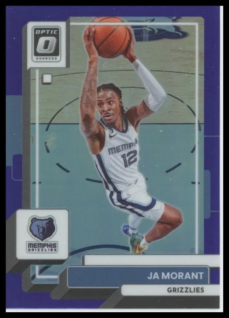 2022-23 Panini Donruss Optic - Ja Morant #176 Purple Prizm - Basketball Card Single
