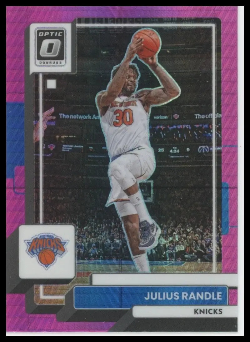 2022-23 Panini Donruss Optic - Julius Randle #23 Pink Hyper Prizm - Basketball Card Single