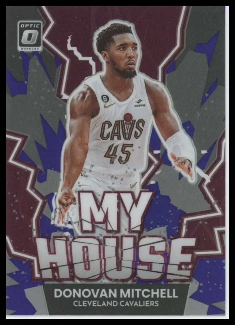 2022-23 Panini Donruss Optic - My House Donovan Mitchell #1 Purple Prizm - Basketball Card Single