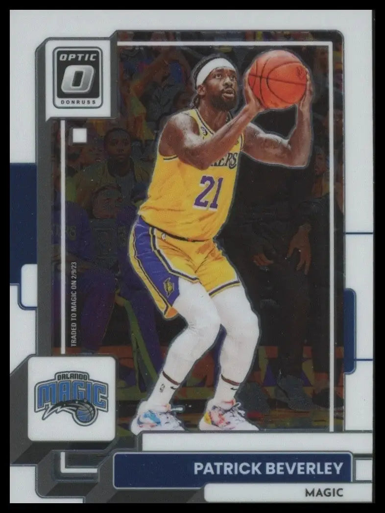 2022-23 Panini Donruss Optic Patrick Beverly #107 Orlando Magic Basketball Card - Basketball Card Single