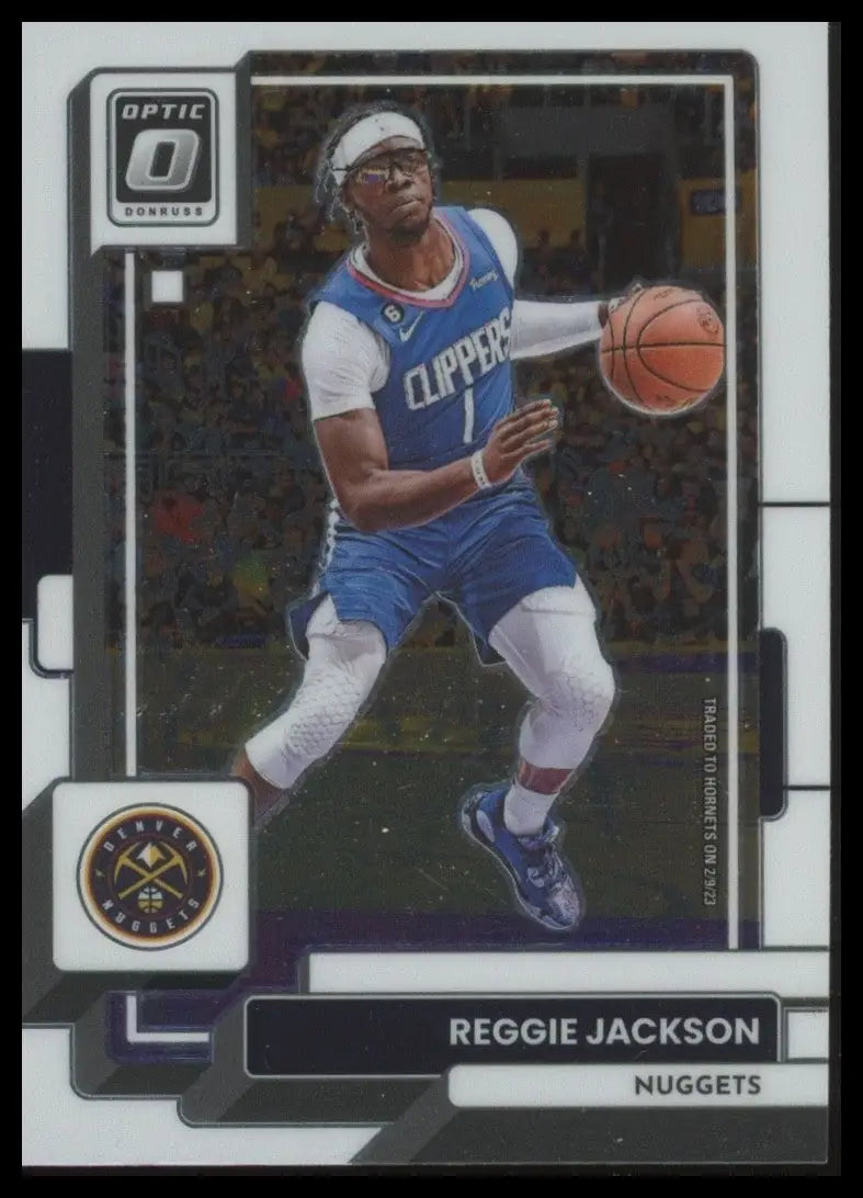 2022-23 Panini Donruss Optic Reggie Jackson #121 Denver Nuggets Basketball Card - Basketball Card Single