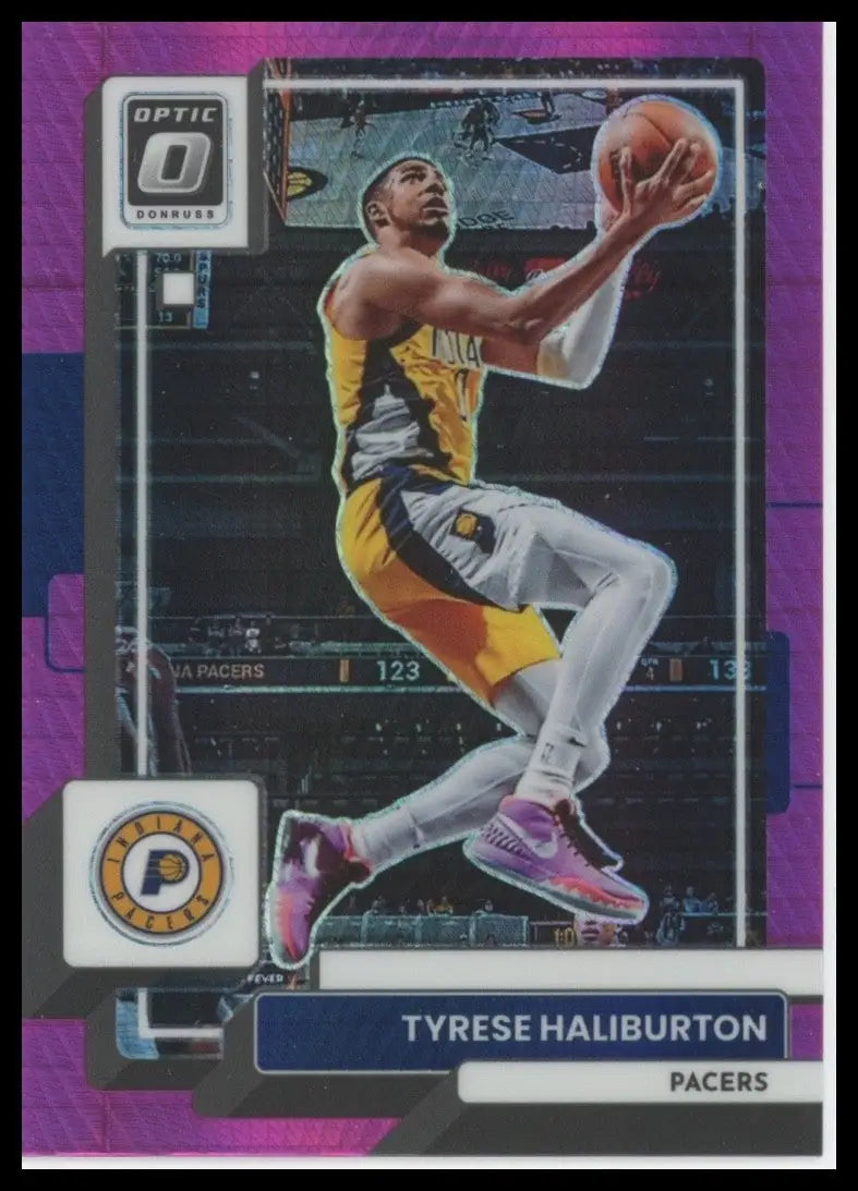 2022-23 Panini Donruss Optic - Tyrese Haliburton #99 Pink Hyper Prizm - Basketball Card Single