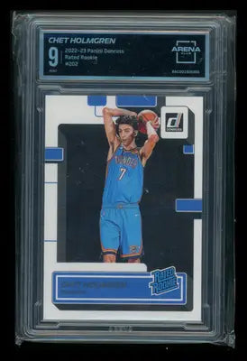 2022-23 Panini Donruss Rated Rookie Chet Holmgren #202 Basketball Arena Club 9