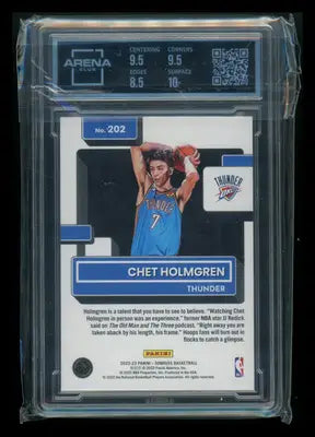 2022-23 Panini Donruss Rated Rookie Chet Holmgren #202 Basketball Arena Club 9 - Basketball Card Single