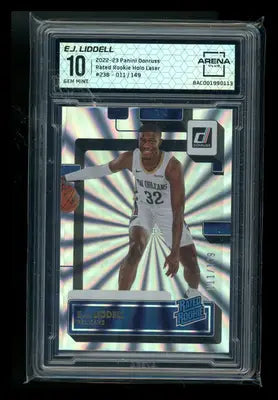 2022-23 Panini Donruss Rated Rookie Holo Laser E.J. Liddell #238 011/149 AC 10 - Basketball Card Single