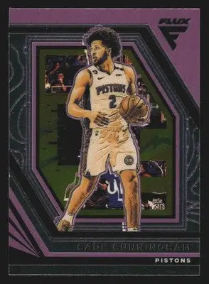 2022-23 Panini Flux Cade Cunningham #93 Detroit Pistons - Basketball Card Single