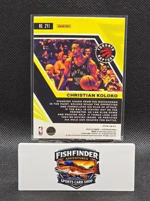 2022-23 Panini Flux - Rookies Christian Koloko #241 Red Cracked Ice Prizm (RC) - Basketball Card Single