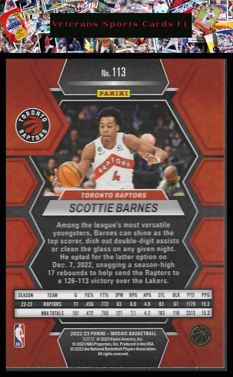 2022-23 Panini Mosaic #100 Killian Hayes - Basketball Card Single