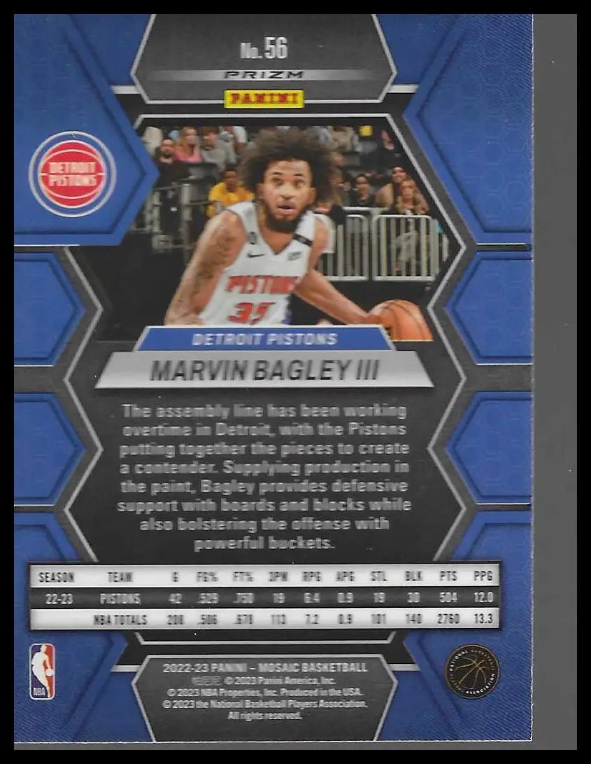 2022-23 Panini Mosaic #124 Darius Garland Reactive Blue - Basketball Card Single