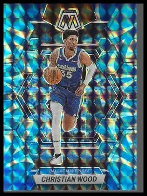 2022-23 Panini Mosaic #125 Christian Wood Reactive Blue