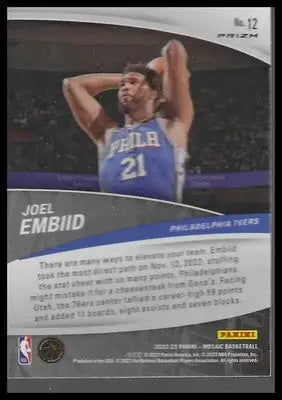 2022-23 Panini Mosaic #14 Jonathan Kuminga Elevate Mosaic - Basketball Card Single