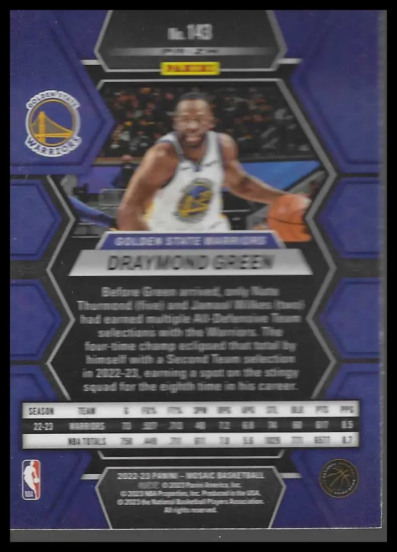 2022-23 Panini Mosaic #150 Seth Curry Green - Basketball Card Single