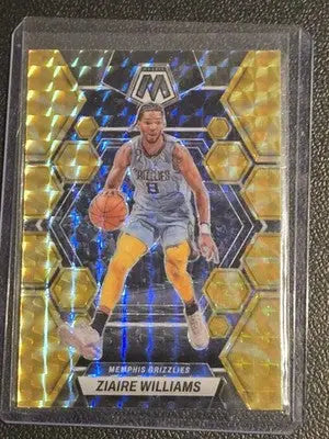 2022-23 Panini Mosaic #163 Ziaire Williams Reactive Yellow - Basketball Card Single