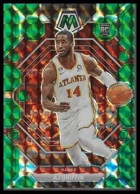 2022-23 Panini Mosaic #201 AJ Griffin Choice Red and Green