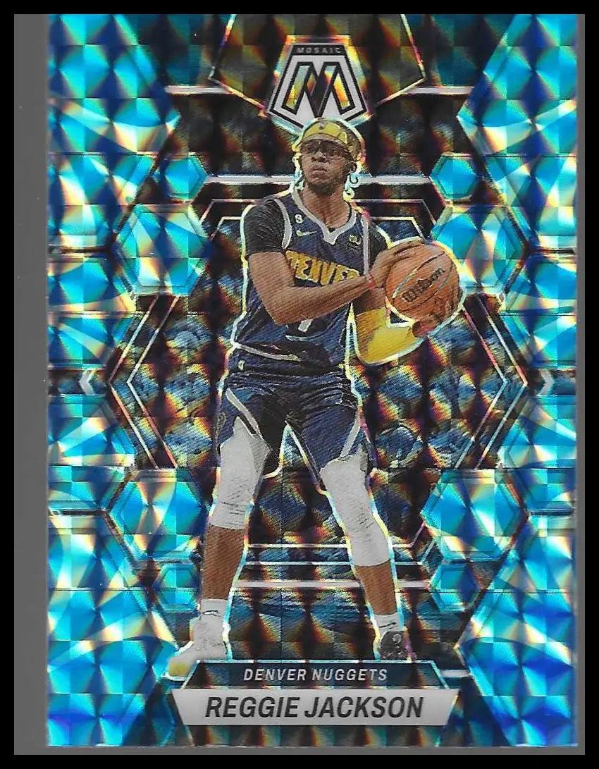 2022-23 Panini Mosaic #55 James Harden Reactive Blue - Basketball Card Single