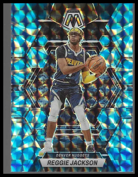 2022-23 Panini Mosaic #55 James Harden Reactive Blue - Basketball Card Single