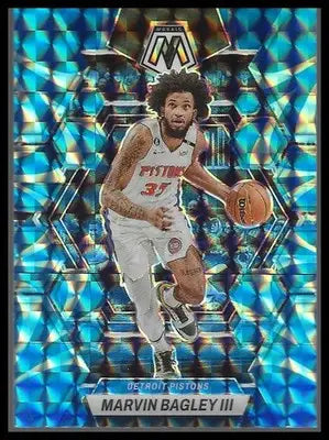 2022-23 Panini Mosaic #56 Marvin Bagley III Reactive Blue
