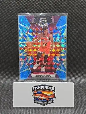 2022-23 Panini Mosaic - Ayo Dosunmu #197 Reactive Blue Mosaic Prizm - Basketball Card Single
