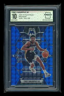 2022-23 Panini Mosaic Blue Mosaic Trey Murphy III #178 014/199 Arena Club 10 - Basketball Card Single
