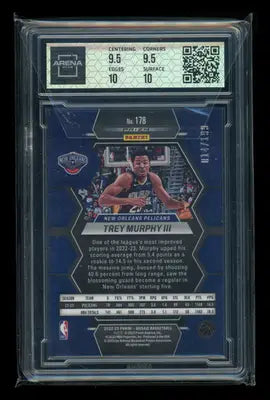 2022-23 Panini Mosaic Blue Mosaic Trey Murphy III #178 014/199 Arena Club 10 - Basketball Card Single