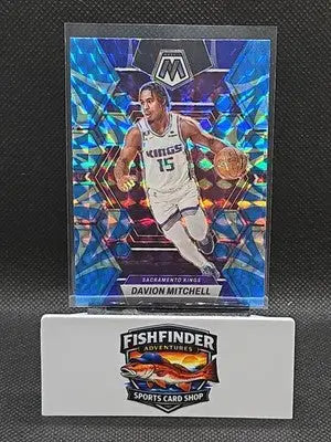 2022-23 Panini Mosaic - Davion Mitchell #198 Reactive Blue Mosaic Prizm - Basketball Card Single