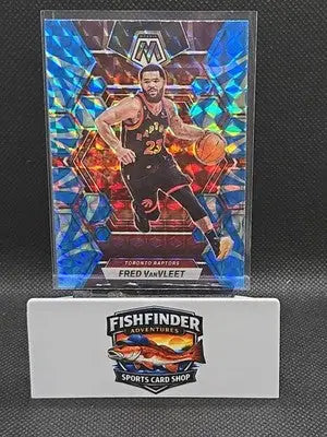 2022-23 Panini Mosaic - Fred VanVleet #199 Reactive Blue Mosaic Prizm - Basketball Card Single